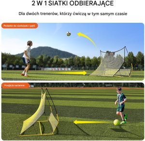 Przenośna Siatka do Piłki Nożnej 2 w 1 3