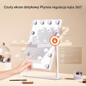 Lustro do Makijażu z Podświetleniem LED i Lusterkiem Powiększającym 5x 4