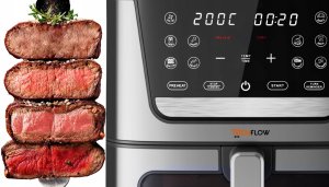 AIR FRYER FRYTKOWNICA BEZTŁUSZCZOWA DUŻA MISA XXL 8L 1800W PANEL DOTYKOWY 3