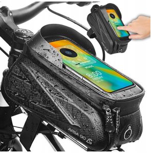 DUŻA SAKWA NA ROWER TORBA UCHWYT CASE ETUI NA TELEFON POKROWIEC DOTYKOWA 2