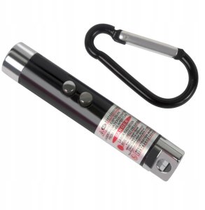 LASER DLA KOTA WSKAŹNIK LASEROWY LATARKA UV ZABAWKA 3w1 DO ZABAWY Z KOTEM 4