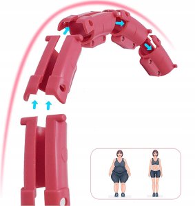 HULA HOP Z OBCIĄŻENIEM ODCHUDZAJĄCE KOŁO Z WYPUSTKAMI MASAŻER OBCIĄŻNIK 12