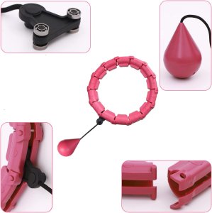 HULA HOP Z OBCIĄŻENIEM ODCHUDZAJĄCE KOŁO Z WYPUSTKAMI MASAŻER OBCIĄŻNIK 13