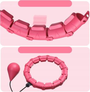 HULA HOP Z OBCIĄŻENIEM ODCHUDZAJĄCE KOŁO Z WYPUSTKAMI MASAŻER OBCIĄŻNIK 14