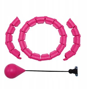 HULA HOP Z OBCIĄŻENIEM ODCHUDZAJĄCE KOŁO Z WYPUSTKAMI MASAŻER OBCIĄŻNIK 2