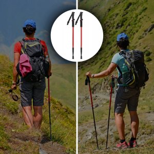 KIJE NORDIC WALKING KIJKI SKŁADANE REGULOWANE DO CHODZENIA TELESKOPOWE 12