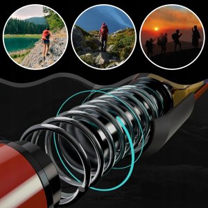 KIJE NORDIC WALKING KIJKI SKŁADANE REGULOWANE DO CHODZENIA TELESKOPOWE 2