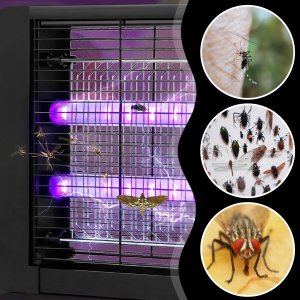 LAMPA OWADOBÓJCZA UV NA OWADY KOMARY ĆMY MOLE DUŻA SKUTECZNA MOCNA 60W 4