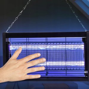 LAMPA OWADOBÓJCZA UV NA OWADY KOMARY ĆMY MOLE DUŻA SKUTECZNA MOCNA 60W 5