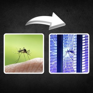 LAMPA OWADOBÓJCZA UV NA OWADY KOMARY ĆMY MOLE DUŻA SKUTECZNA MOCNA 60W 7