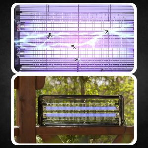 LAMPA OWADOBÓJCZA UV NA OWADY KOMARY ĆMY MOLE DUŻA SKUTECZNA MOCNA 60W 8