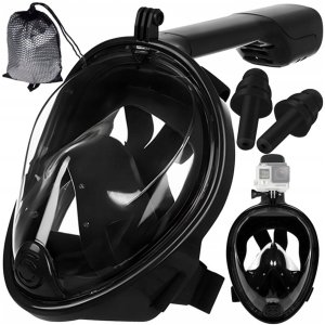 Maska do nurkowania pełnotwarzowa, z rurką ARSA GO UNIWERSAL ZESTAW 2