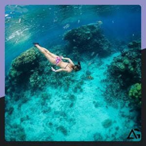 Maska do nurkowania pełnotwarzowa, z rurką ARSA GO UNIWERSAL ZESTAW 8