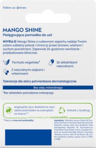 NIVEA Lip Care Ochronna pomadka do ust Hydro MANGO Shine 4.8 g 2