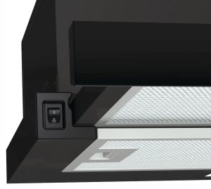 Hisense  450 m/h  platums 60 cm  melna - Iebuvejams tvaika nosucejs MH6TL2MB (3838782627880) 5