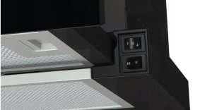 Hisense  450 m/h  platums 60 cm  melna - Iebuvejams tvaika nosucejs MH6TL2MB (3838782627880) 8