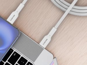 Kabel USB Canyon USB-C - USB-C 1 m Biały (CND-CCAP60AB10W) 3