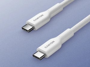 Kabel USB Canyon USB-C - USB-C 1 m Biały (CND-CCAP60AB10W) 4
