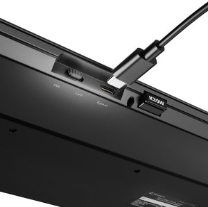 Klawiatura Sharkoon Sharkoon OfficePal K30W DE Layout Rubberdome black 7