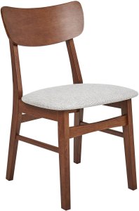 Zestaw 2 krzeseł do jadalni ANOKA Drewno Jasnoszary 4