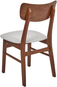 Zestaw 2 krzeseł do jadalni ANOKA Drewno Jasnoszary 6