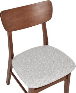 Zestaw 2 krzeseł do jadalni ANOKA Drewno Jasnoszary 7