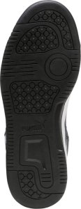 Puma Buty dla dzieci Rebound V6 Mid biało-czarne 393831 01 38,5 6