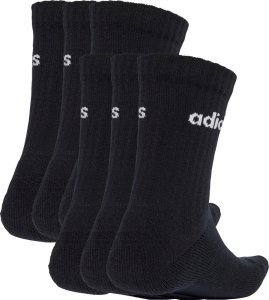 Adidas Skarpety adidas Linear Crew Socks Cushioned 6 Pair Pack czarne JL6094 43-45 2