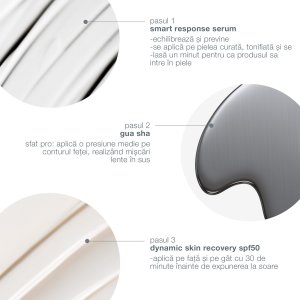 Dermalogica Set : Smart Response, Smoothes/Firms & Hydrates, Day, Serum, For Face, 30 ml + Dynamic Skin, Hydrating, Cream, For Face, SPF 50, 7 ml + Gua Sha , Lifting, Face Massage Stone For Women 2