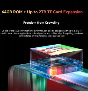 Blackview Rugged BV4800SE LTE 6.56" HD+IPS 720x1612 90Hz 4Gb+64Gb UMS9320E Octa-Core 1.8GHz CAM Front 8MP Rear 16MP+2MP NFC 5100mAh NO Charger Android 15 Green BV4800SE_GR_EU (6931548321927) 7