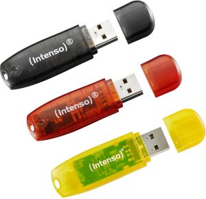 Intenso Rainbow Line 8GB USB Stick 2.0 Multipack x3 bunt 5