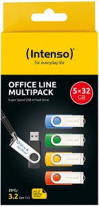 Pendrive Intenso Office Line 32GB USB Stick 3.2 Multipack x5 kolorowy 8