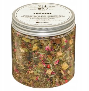 Herbata biała RÓŻANA jabłka maliny płatki i pączki róży różowy pieprz 60g - sypana liściasta herbata PREMIUM Cup&You 3