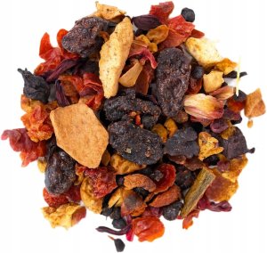 Najlepsza herbata owocowa ADWENTOWA hibiskus jabłko lentylki 190g - herbata sypana liściasta napar z suszu PREMIUM Cup&You 2
