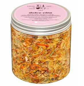 Najlepsza herbata owocowa DOLCE VITA jabłka winogrona papaja 120g - herbata sypana liściasta napar z suszu PREMIUM Cup&You 3