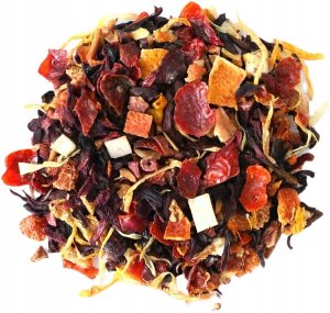 Najlepsza herbata owocowa OWOC MIŁOŚCI dzika jabłko hibiskus 150g - herbata sypana liściasta napar z suszu PREMIUM Cup&You 2