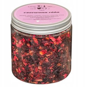 Najlepsza herbata owocowa CZERWONA RÓŻA hibiskus rodzynki 150g napar - herbata sypana liściasta napar z suszu PREMIUM Cup&You 3