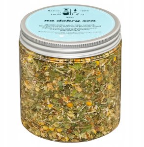 Herbata ziołowa uspokajająca rozkurczowa NA DOBRY SEN melisa rumianek 80g - herbata sypana liściasta napar ziołowy PREMIUM Cup&You 3