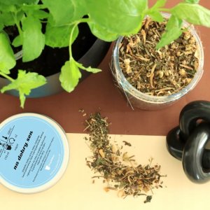 Herbata ziołowa uspokajająca rozkurczowa NA DOBRY SEN melisa rumianek 80g - herbata sypana liściasta napar ziołowy PREMIUM Cup&You 4