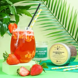 Herbata Rooibos TRUSKAWKOWA SŁODYCZ czerwonokrzew bez kofeiny wrzos 150g - herbata sypana liściasta napar z czerwonokrzewu PREMIUM Cup&You 4