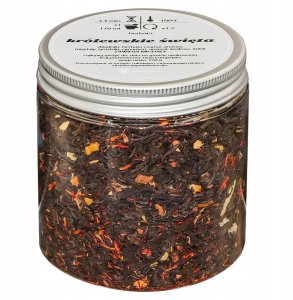 Herbata czarna KRÓLEWSKIE ŚWIĘTA ananas imbir goździki cynamon migdały 120g - sypana liściasta herbata PREMIUM Cup&You 3