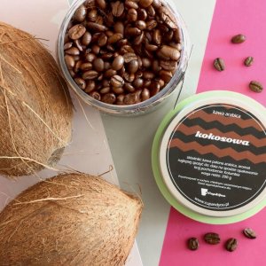 Kawa aromatyzowana o smaku KOKOSOWYM ziarnista ARABICA Cup&You 200g na prezent upominek dla kobiety mężczyzny faceta mamy taty żony męża 4