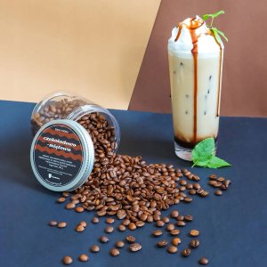Kawa aromatyzowana smak CZEKOLADOWO - MIĘTOWA ziarnista ARABICA 200g na prezent upominek dla kobiety mężczyzny faceta mamy taty żony męża 4