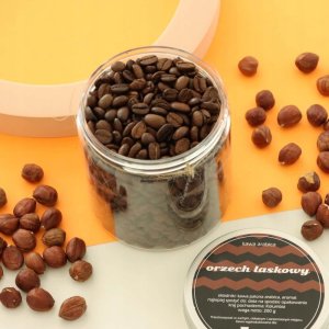 Kawa aromatyzowana smakowa ORZECH LASKOWY ziarnista ARABICA Cup&You 200g na prezent upominek dla kobiety mężczyzny faceta mamy taty żony męża 4
