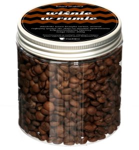 Kawa aromatyzowana smakowa WIŚNIE W RUMIE ziarnista ARABICA Cup&You 200g na prezent upominek dla kobiety mężczyzny faceta mamy taty żony męża 2