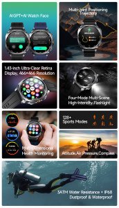 SMARTWATCH ZEGAREK WATCH MENU PL DAMSKI MĘSKI ROZMOWY SPORT POLSKIE PULS TS400 13