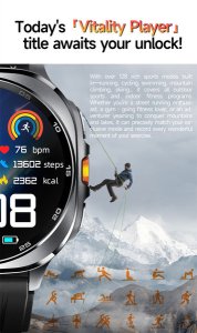 SMARTWATCH ZEGAREK WATCH MENU PL DAMSKI MĘSKI ROZMOWY SPORT POLSKIE PULS TS400 25
