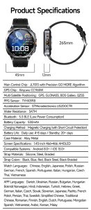 SMARTWATCH ZEGAREK WATCH MENU PL DAMSKI MĘSKI ROZMOWY SPORT POLSKIE PULS TS400 35