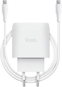 Ladetajs Trust Maxo 45W Black USB-C + 2m USB-C Cable White 8713439257212 25721 (8713439257212) 5