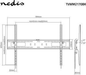 Nedis TVWM2170BK 9